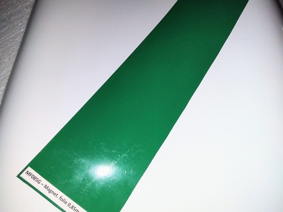 Magnetická folie 0,85 mm zelená