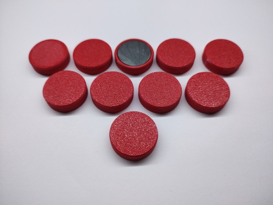 Kancelářský magnet červený 26mm 10ks F