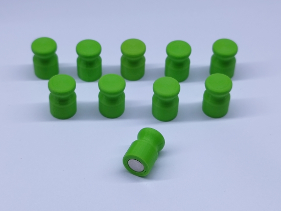 Magnet PIN 10x14 zelený 10ks