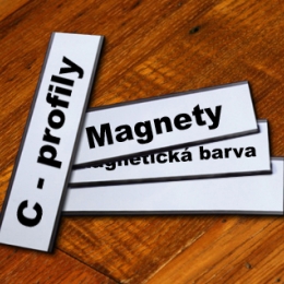 Magnetický C profil 20 x 50 mm - 20 ks